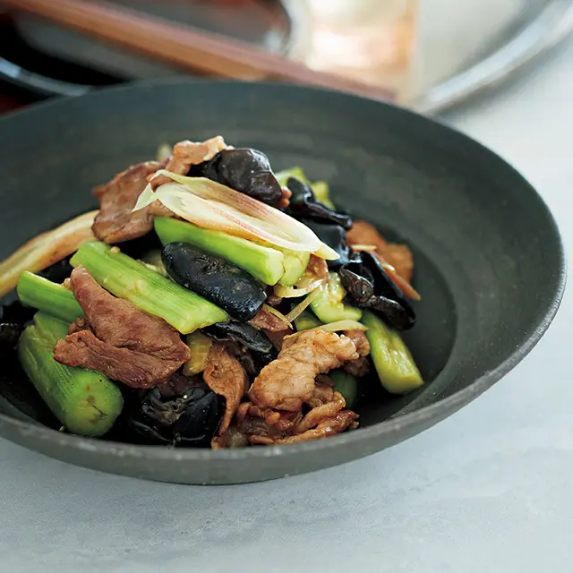 きゅうりと豚肉の炒めもの