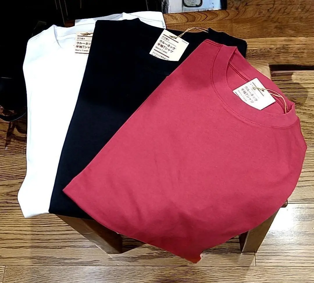 無印良品のTシャツ3枚