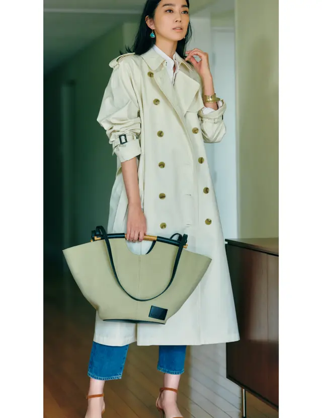 J＆M デヴィッドソンのバッグ「マーケット トート L」コーデのゆうき