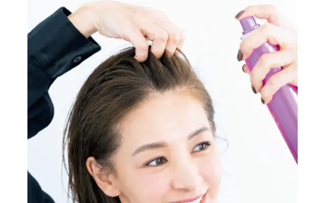 かき上げ風スタイリングのHow to2