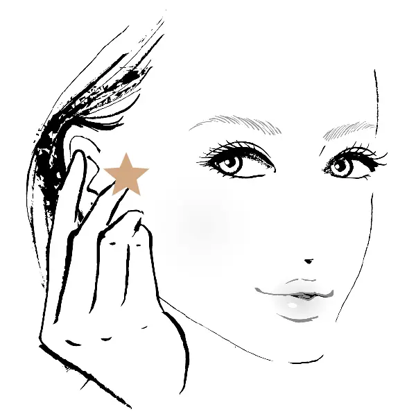 唾液腺のつぼをプッシュ