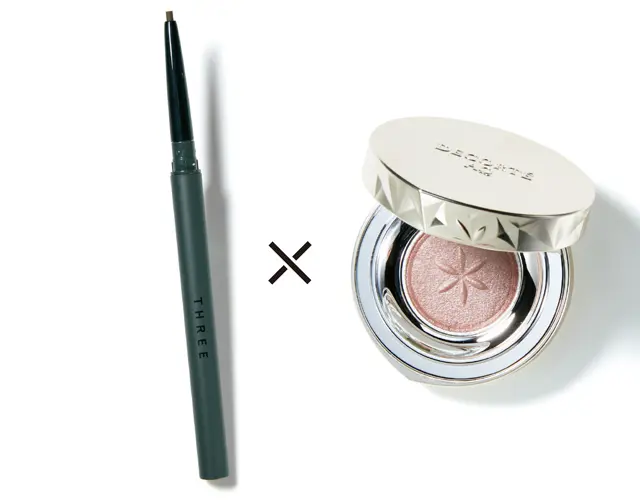 《単色アイシャドウ》×《深茶ライン》なら大人の抜け感が