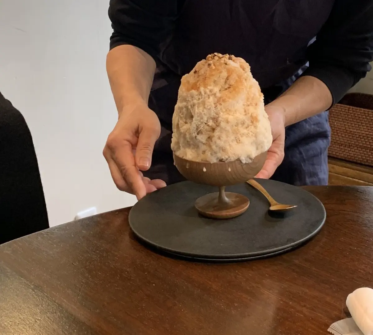 ローストナッツとキャラメルのカキ氷