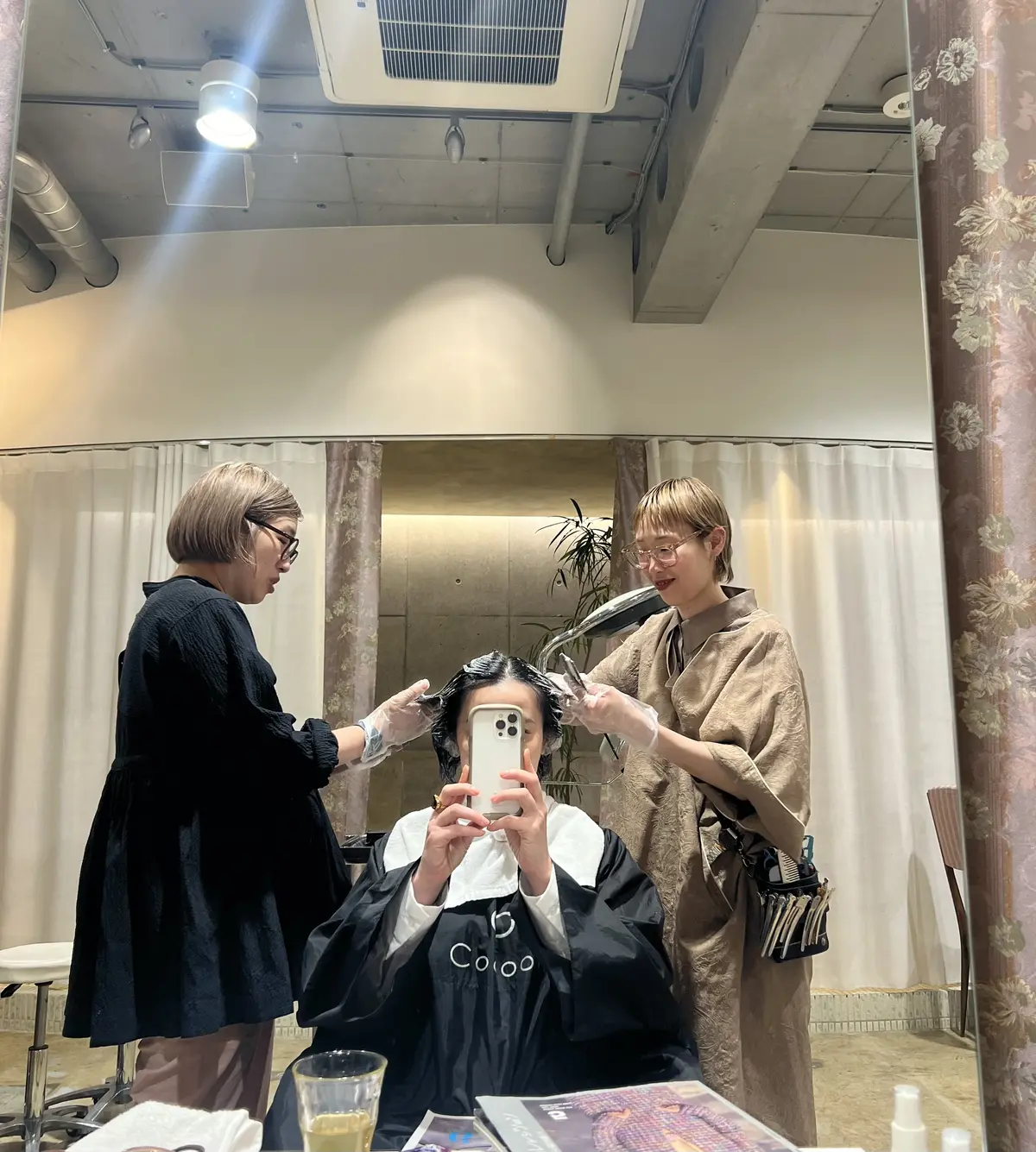 カラーリング　脱染剤