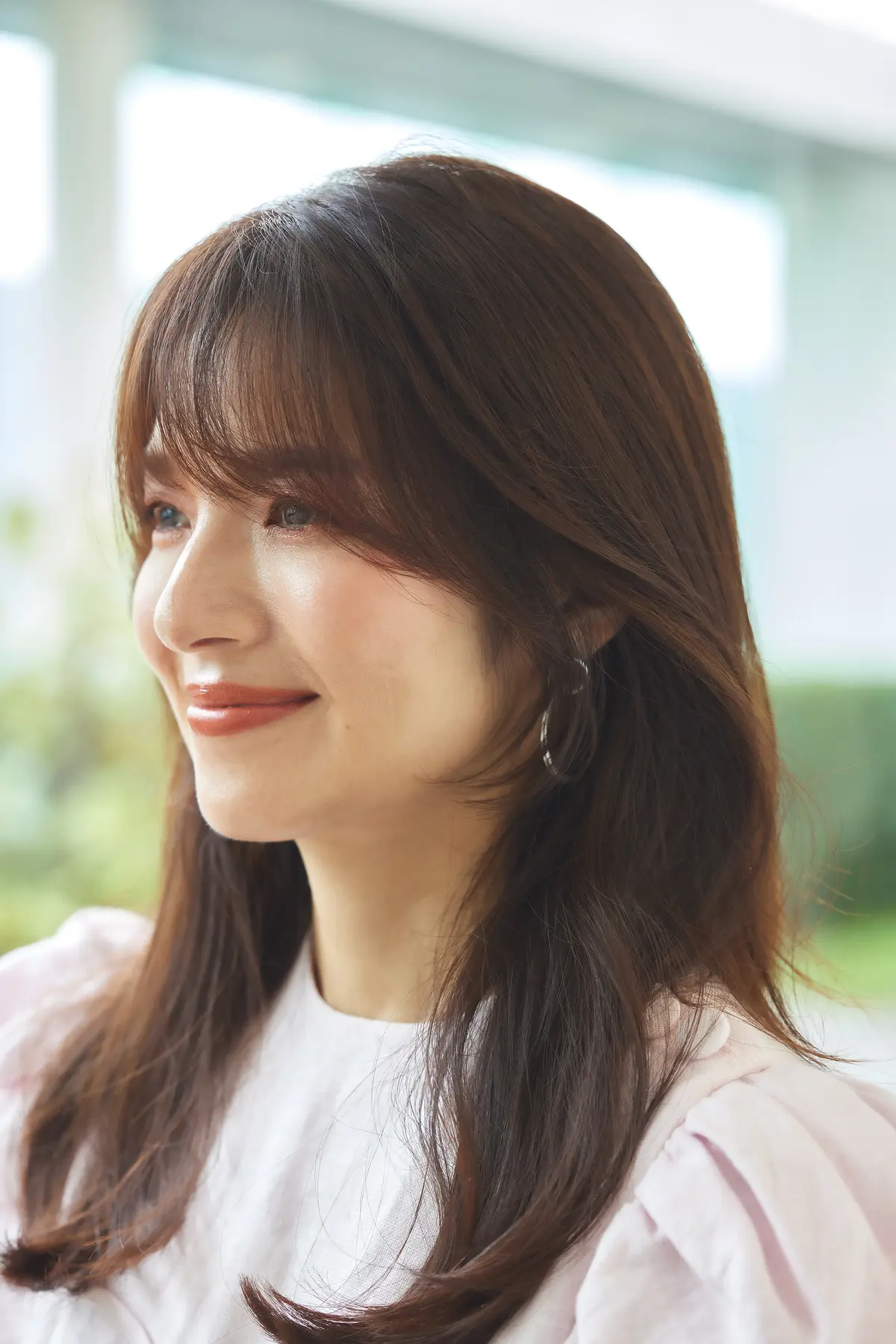 Webエクラ セミロングヘアスタイルのポイント