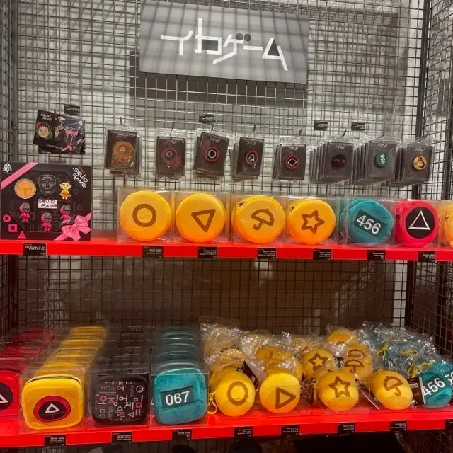 Only On Netflixイベント「イカゲーム」のグッズ