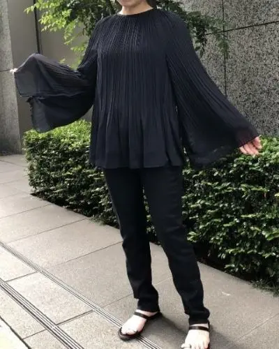 Col Pierrot×eclat プリーツブラウス ￥27,500