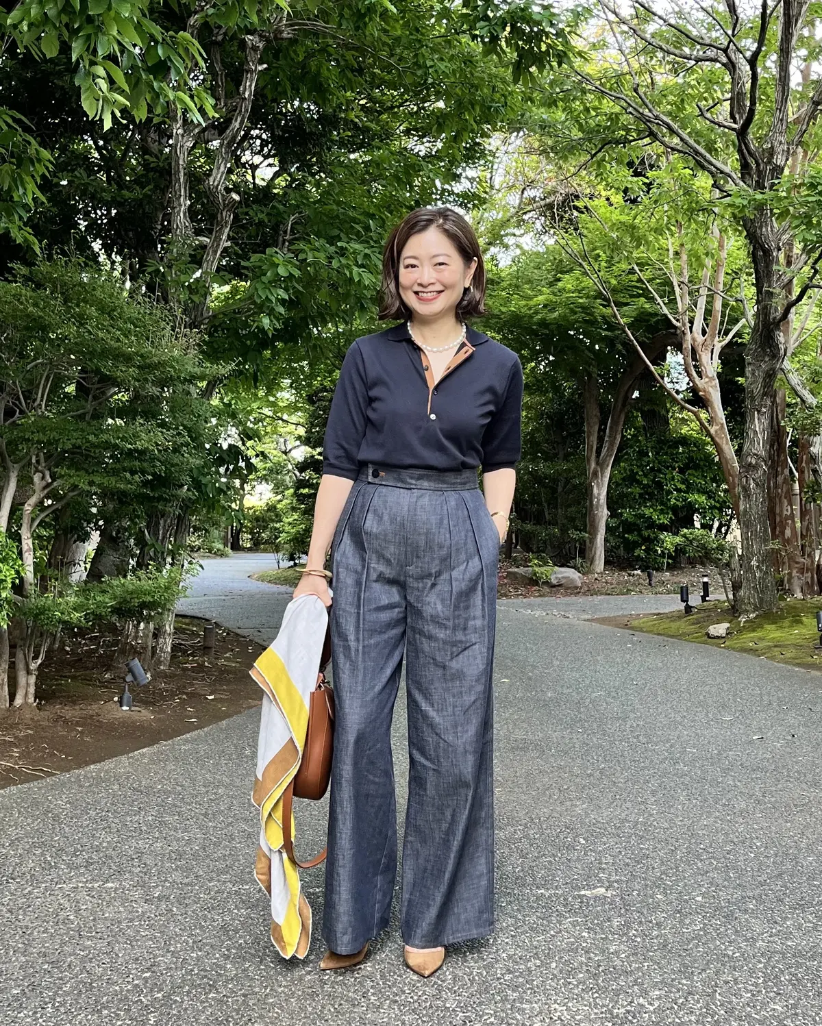 人気ファッションエディター三尋木奈保のデニムコーデ