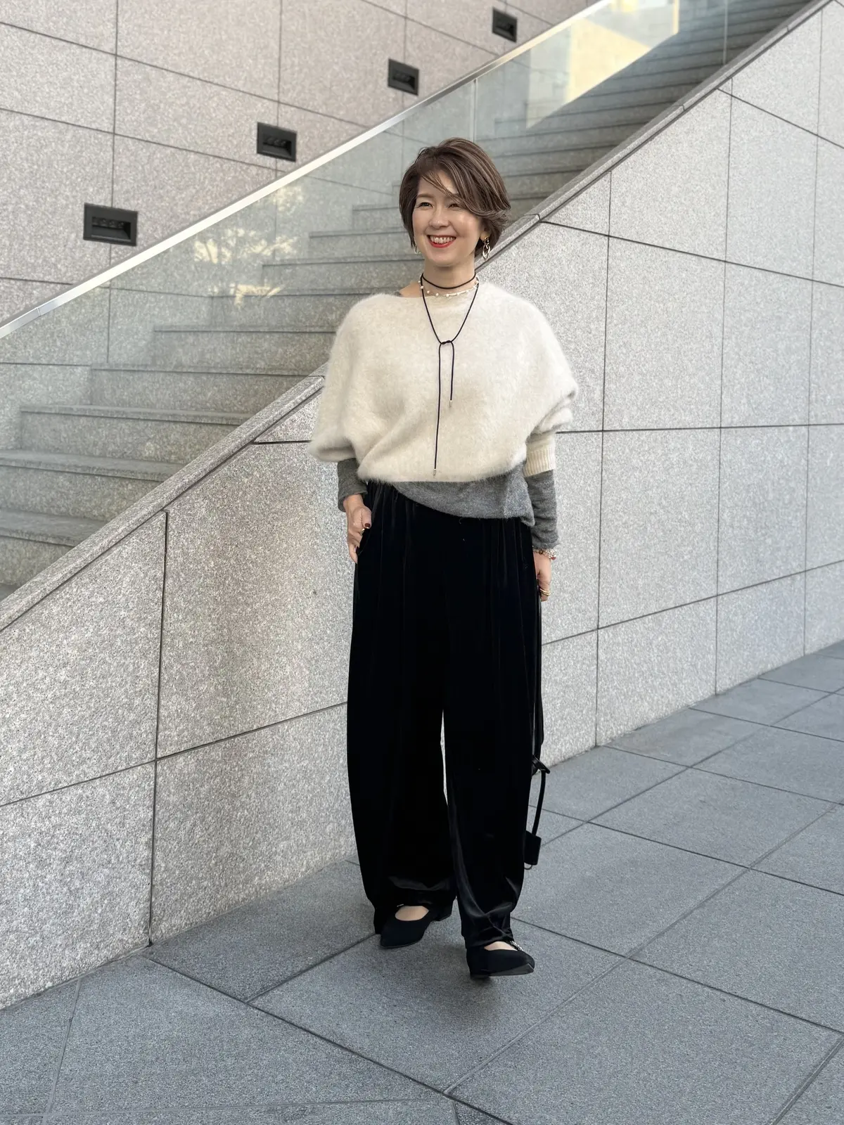 レイヤードを楽しむ大人のスタイルで上質なの画像_4