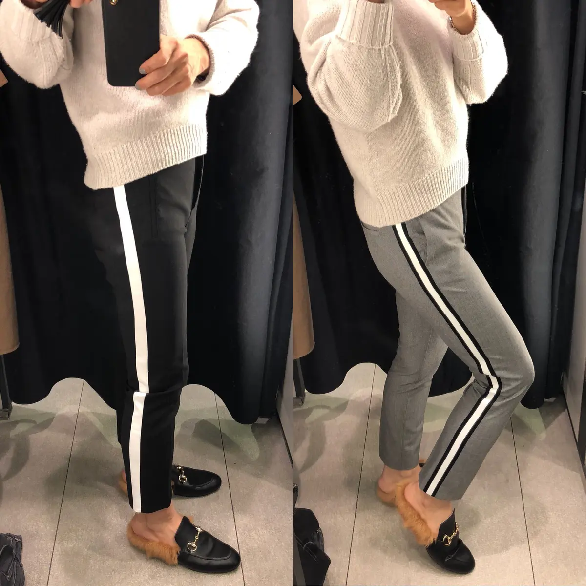 使える！ZARAのサイドラインパンツの画像_1