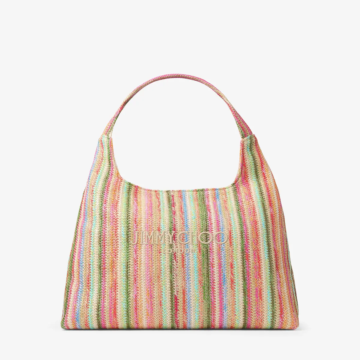 ジミーチュウ　2025 夏のカプセルコレクション　ビーチダイヤモンドHOBOバッグ