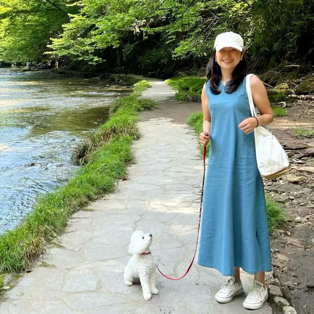 千葉にある養老渓谷、白いトイプードル、私