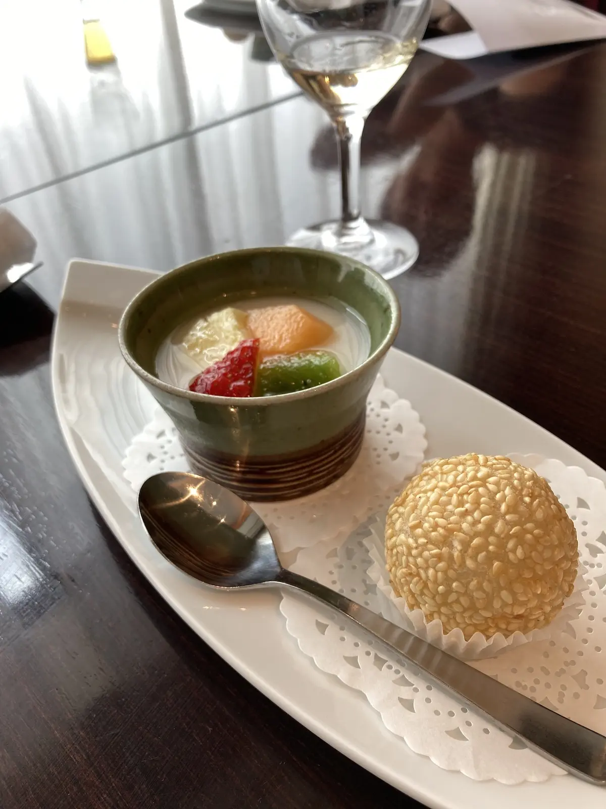 ホテルランチのデザート