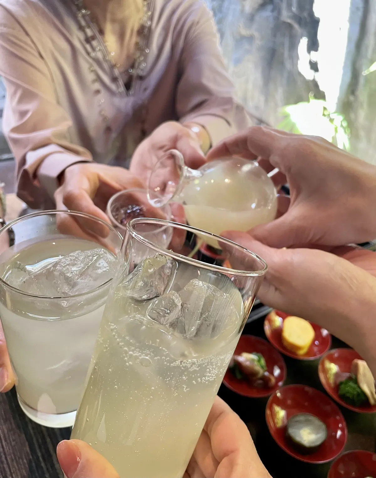 柚子屋旅館で乾杯