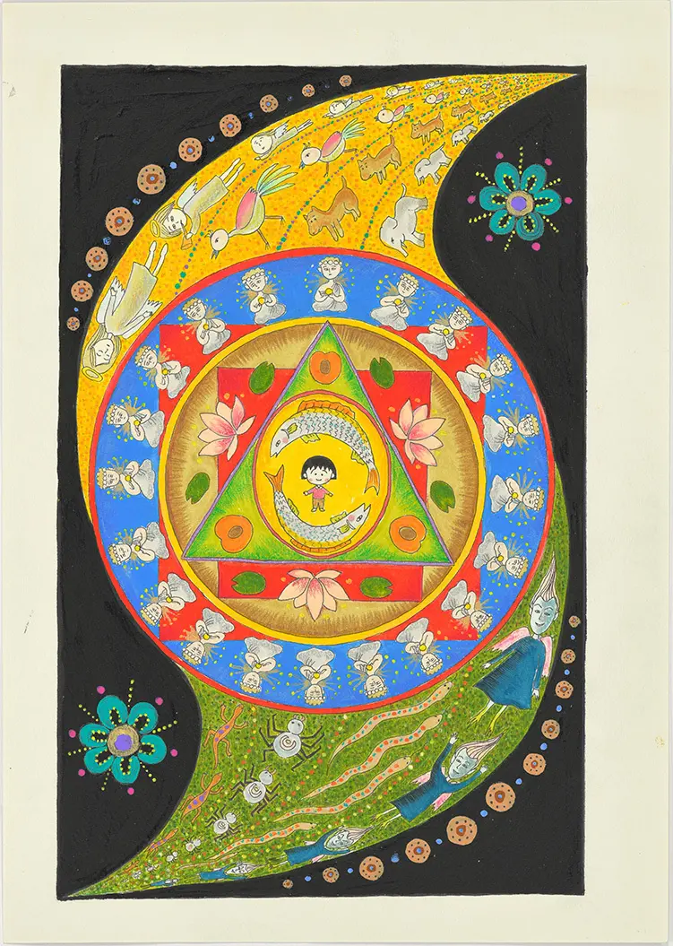 ちびまる子ちゃん　その55 まる子 みんなにばかにされる の巻　扉絵「りぼん」1991年4月号