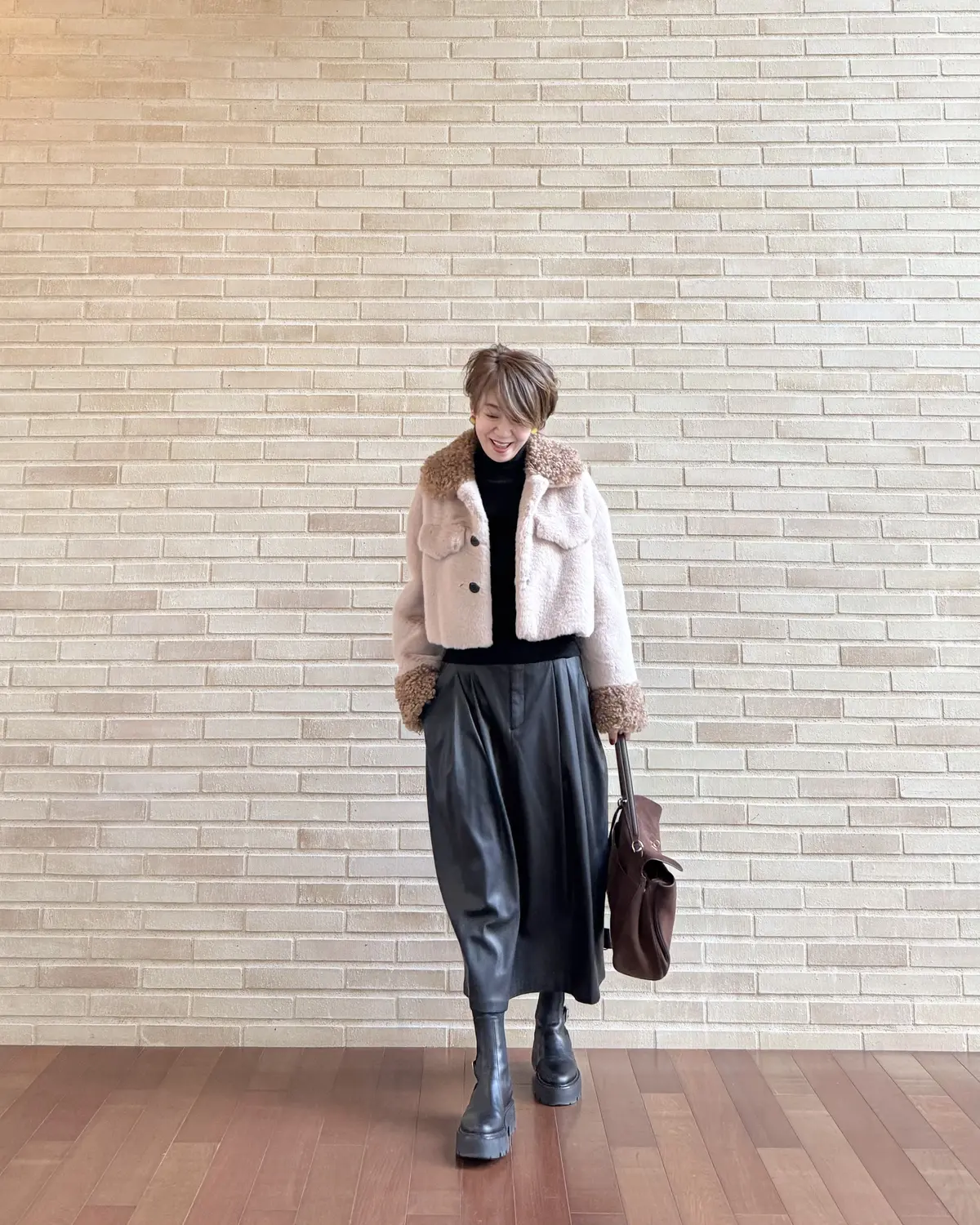 お気に入りのエコファーショートブルゾンの画像_2