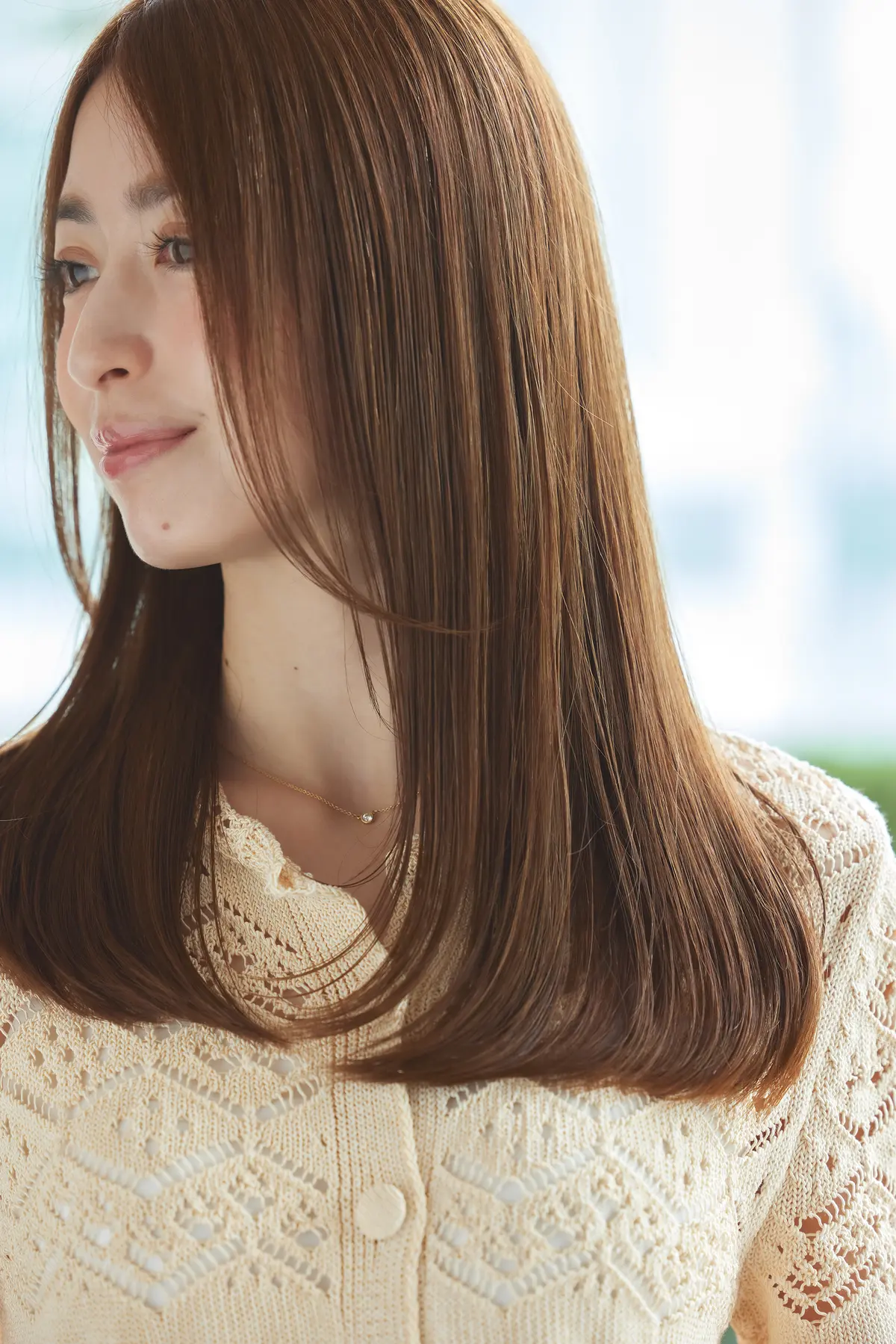 Webエクラ セミロングヘアスタイルのポイント