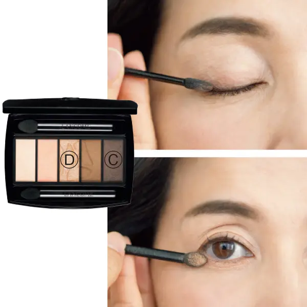 下まぶたはキラキラベージュでフレッシュ感アップ