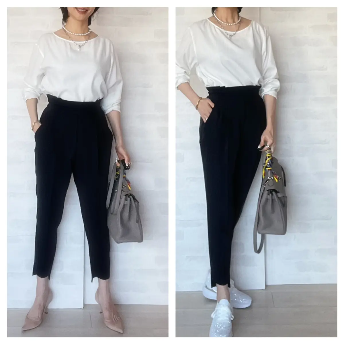 女度高め⭐︎優美なパンツとスニーカーの画像_3