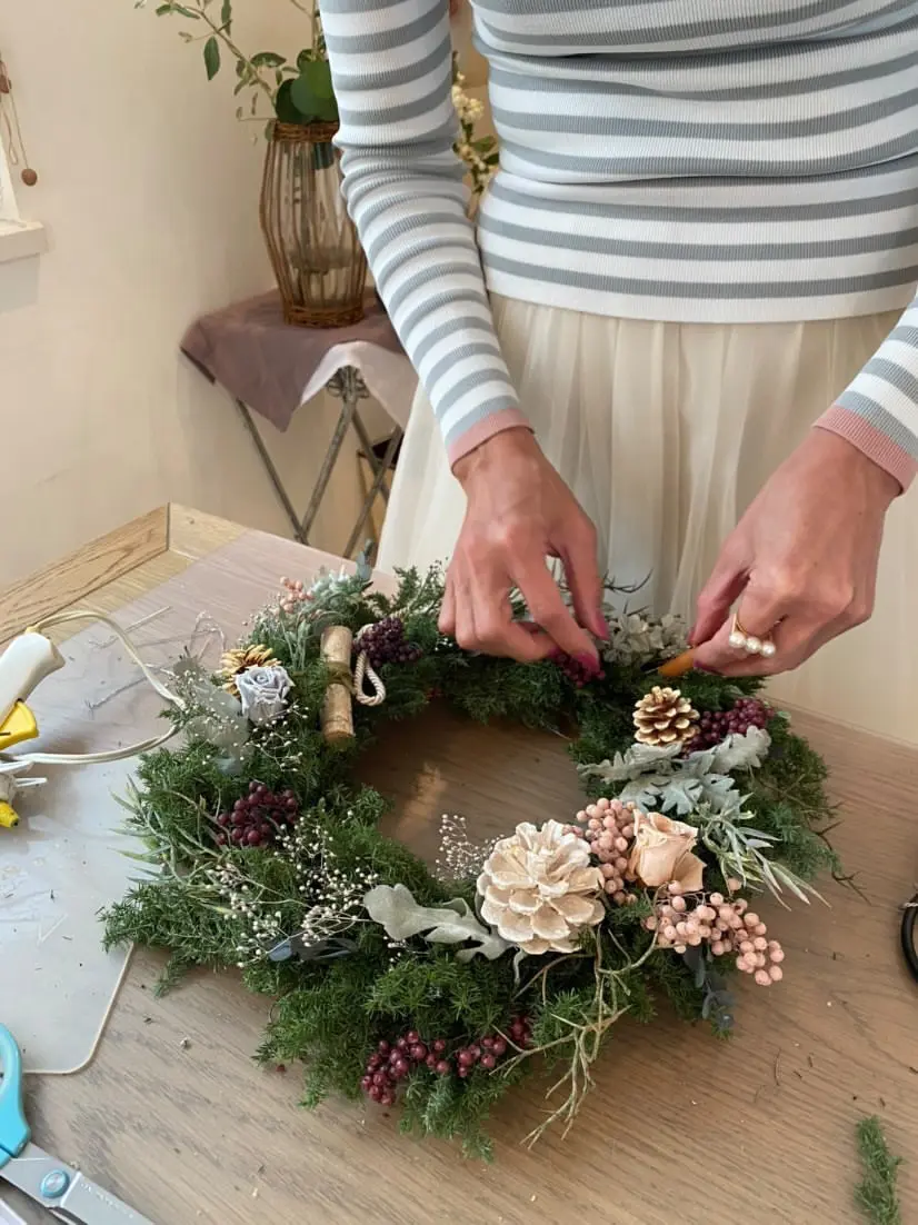 ウインターリース作りに挑戦しましたの画像_4