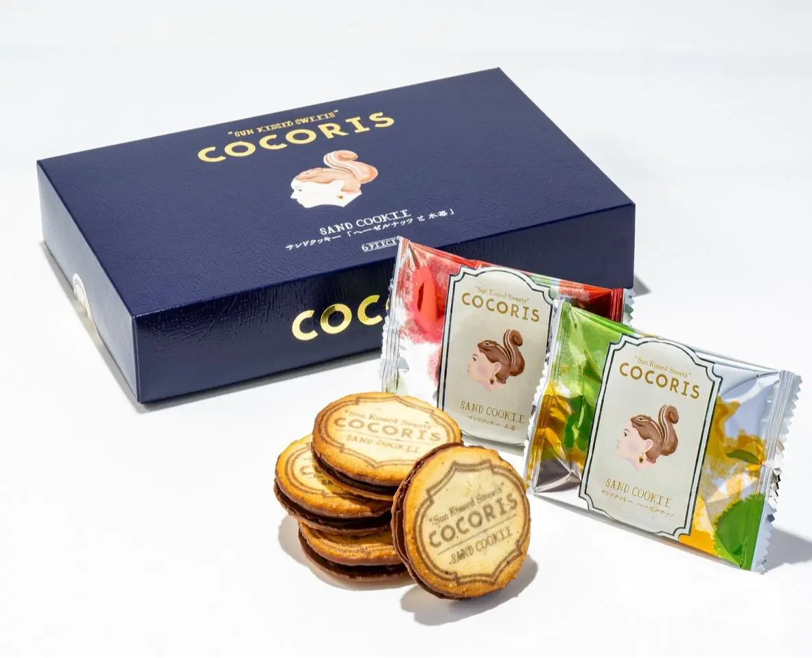 東京駅おすすめ土産”2000円以内：COCORIS（ココリス）の「サンドクッキー ヘーゼルナッツと木苺　6個入」