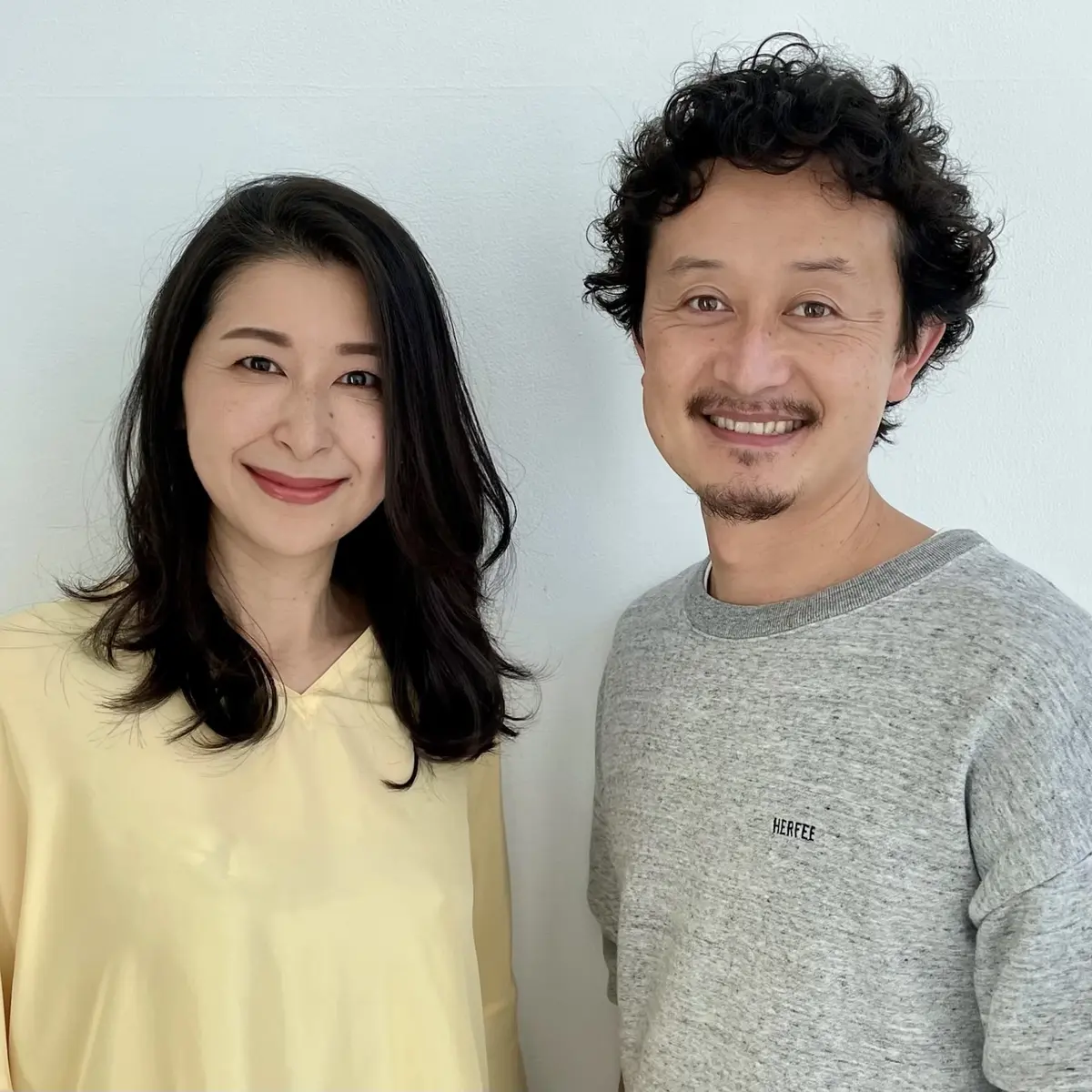 私と美容室の植田さんの顔写真