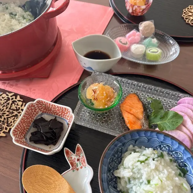 こちらは七草粥です。