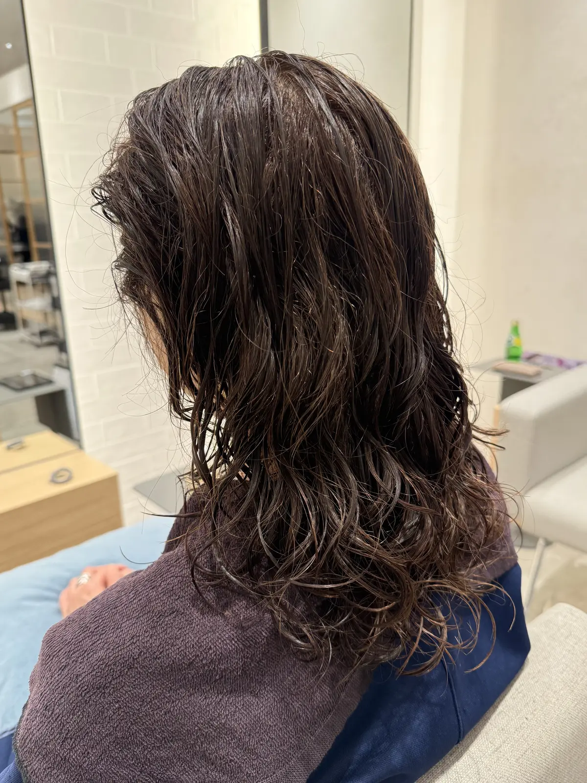 デジタルパーマ　シャンプー後