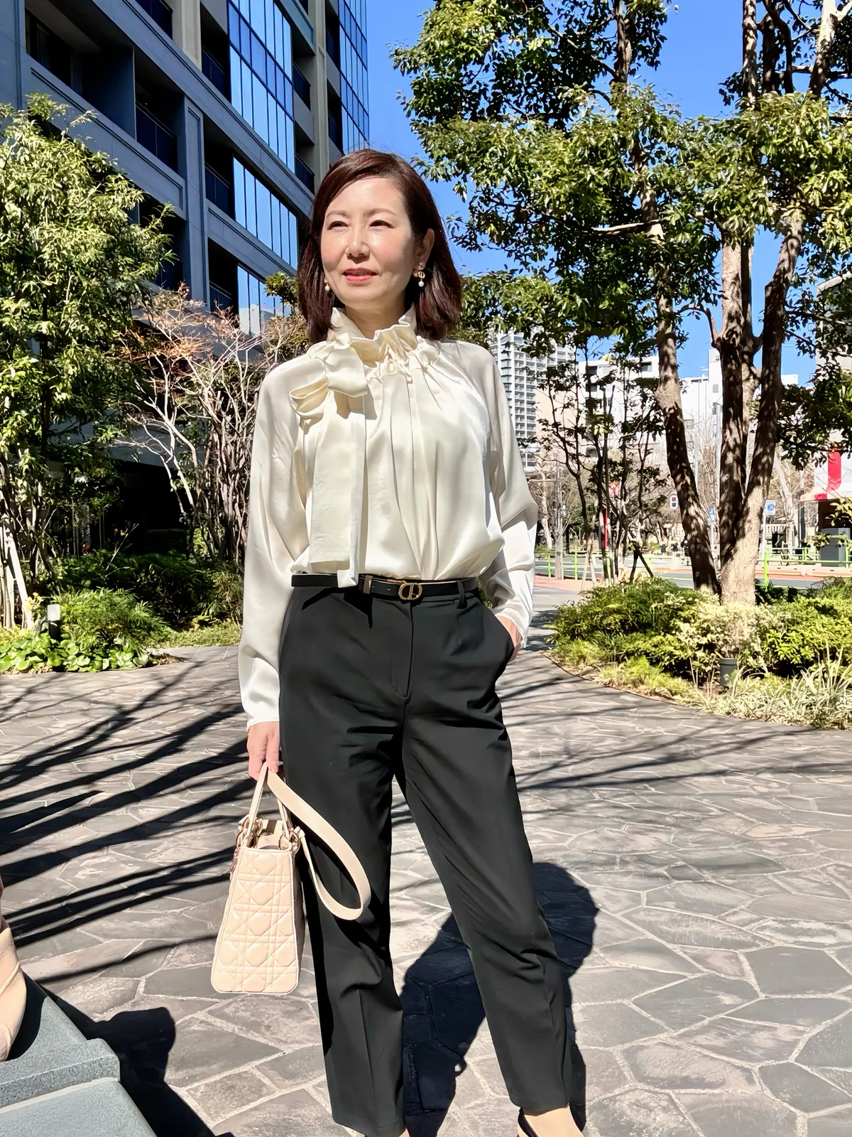 ユニクロアンクルパンツ高見えコーデ♡５つの画像_1