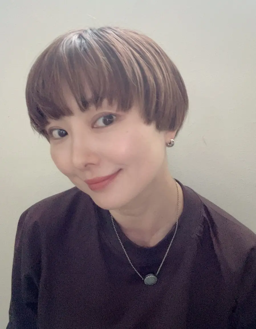 白髪ぼかしハイライトで秋のマッシュをアッの画像_4