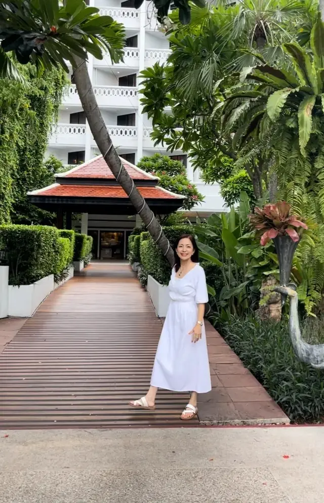 華組ワンピースコーデ