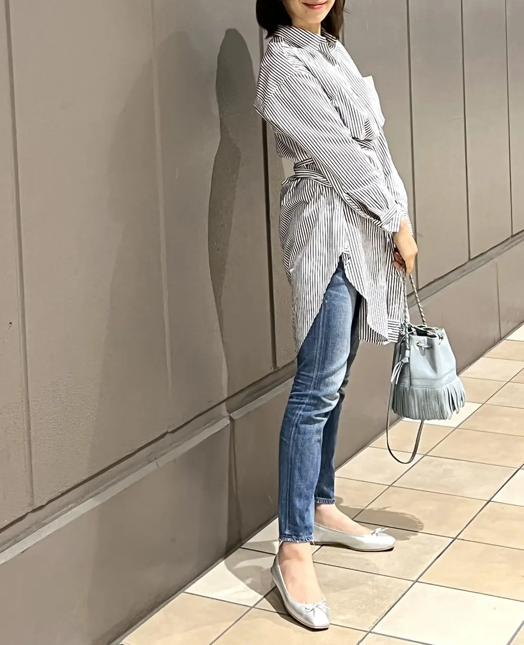 細見え効果抜群のシャツコーデの画像_1