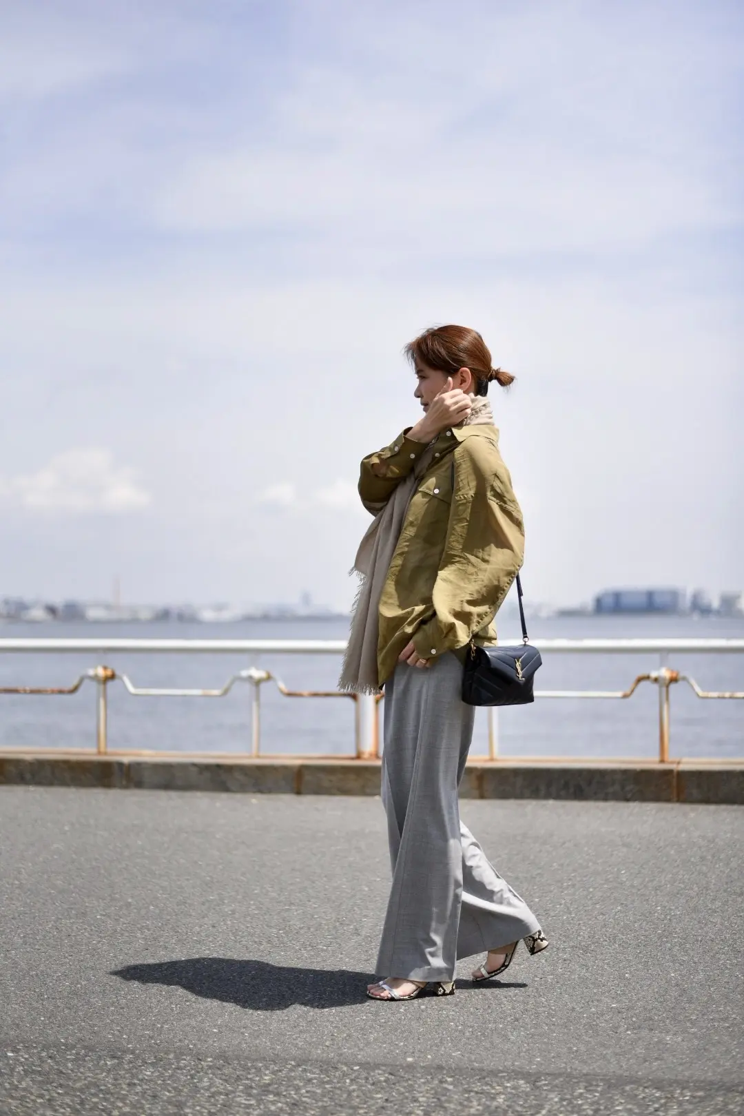 シアーシャツとワイドパンツで山下公園へ♪の画像_4