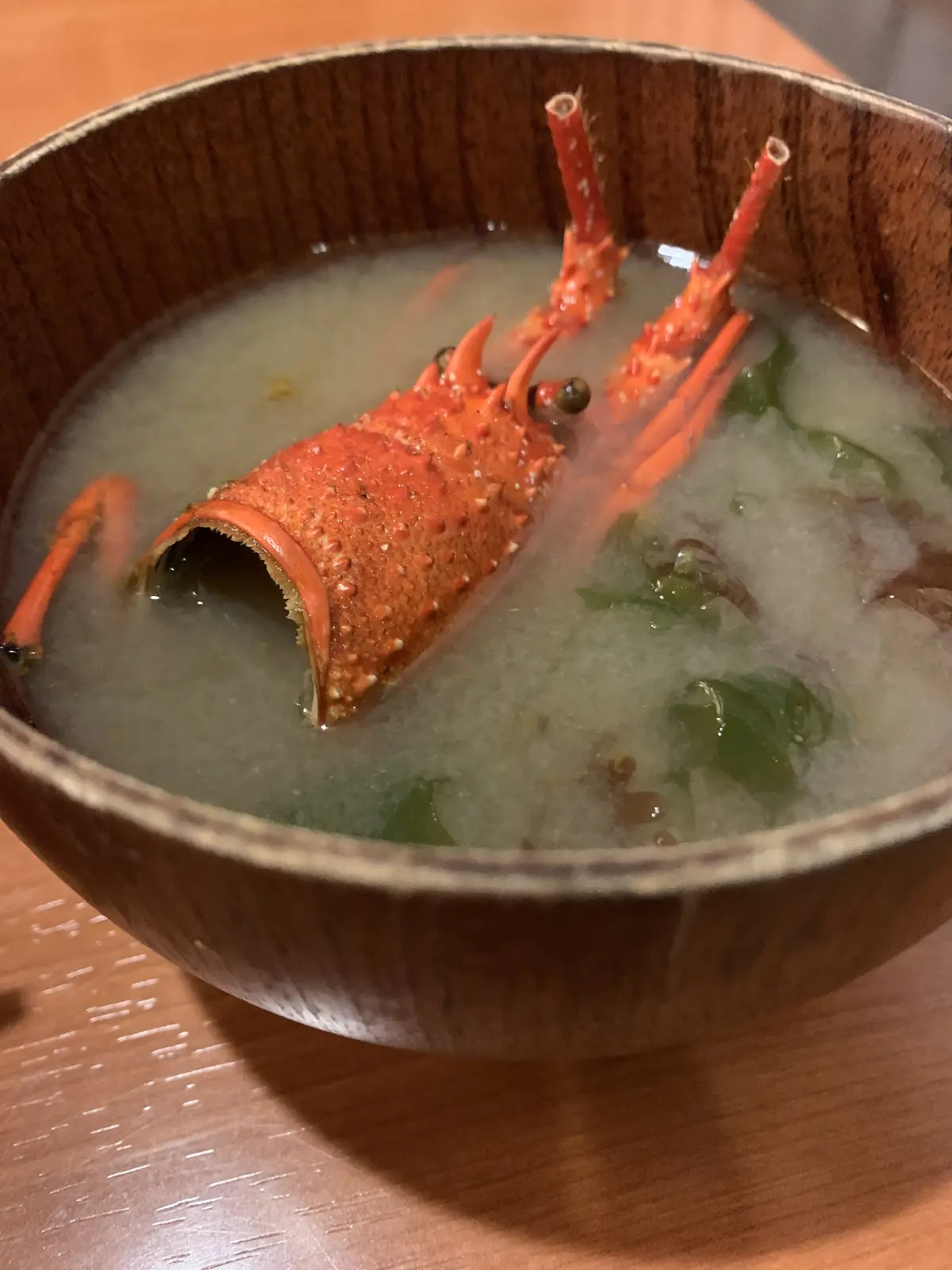 伊勢海老のお味噌汁