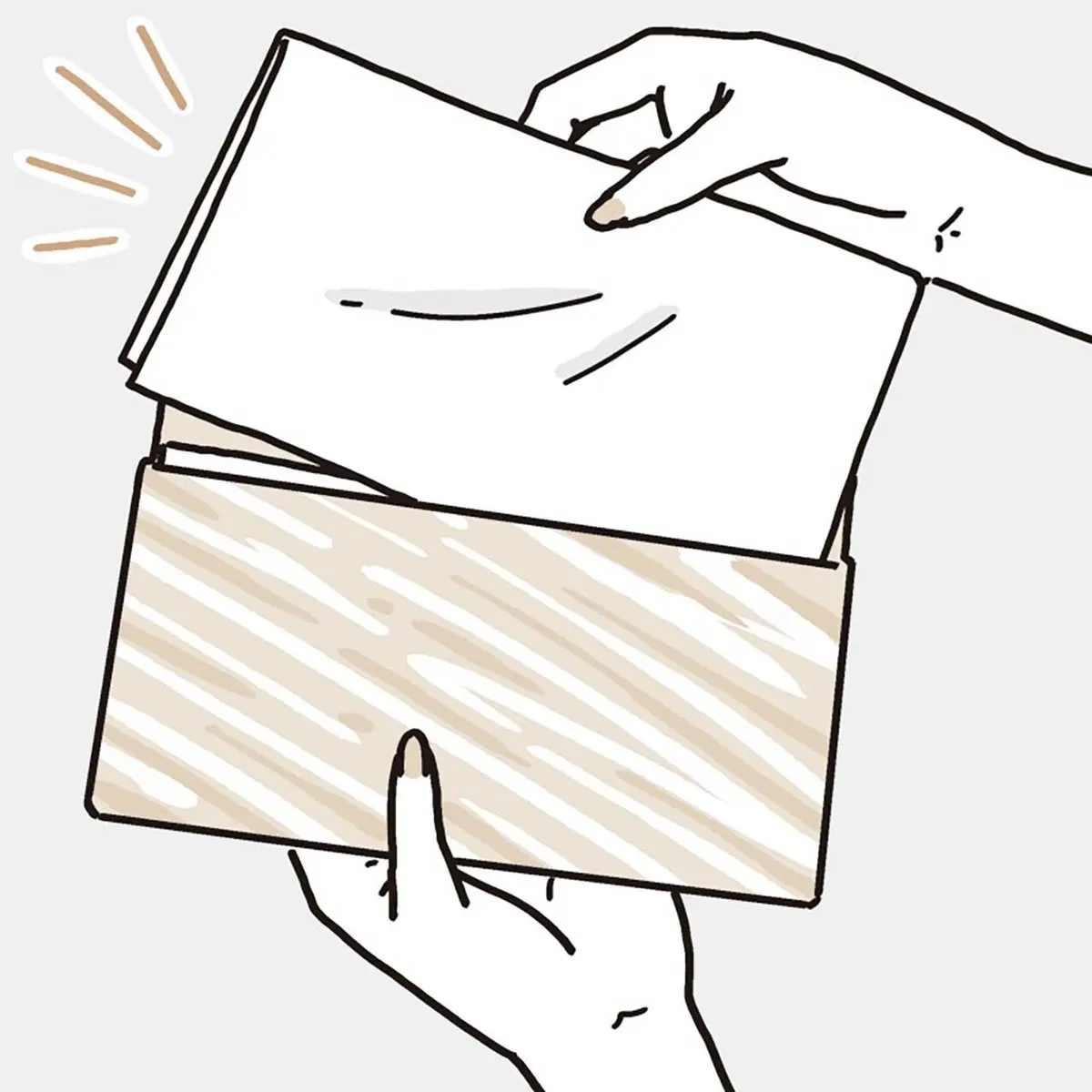 場を和ませる思いやりと機転を。 懐紙は用意しておくと便利