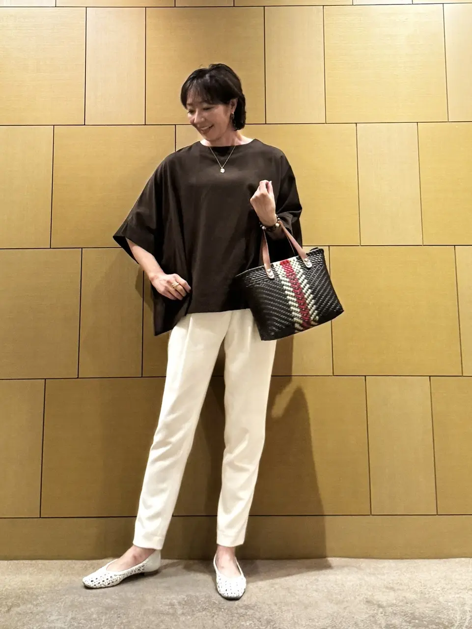 タックパンツコーデ ①