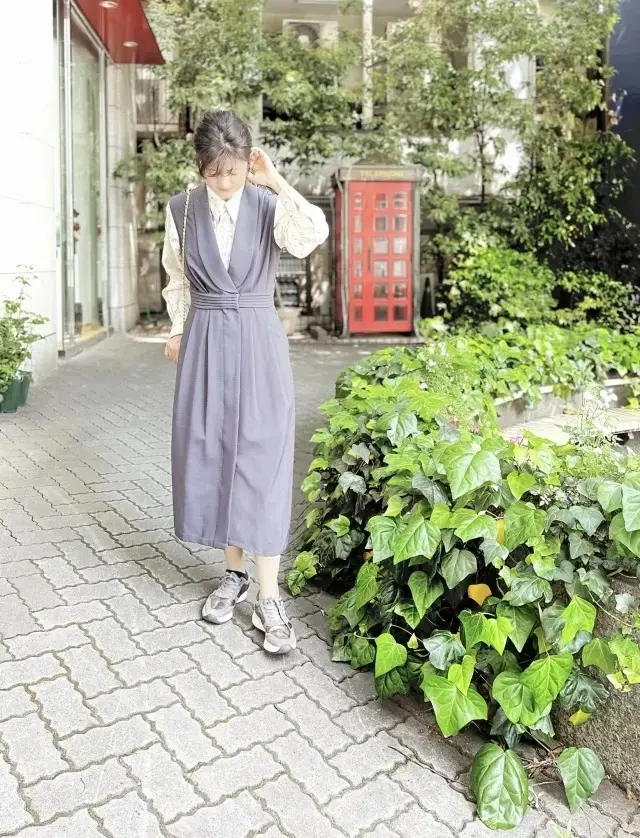 ジレワンピースでお誕生日会ランチへ