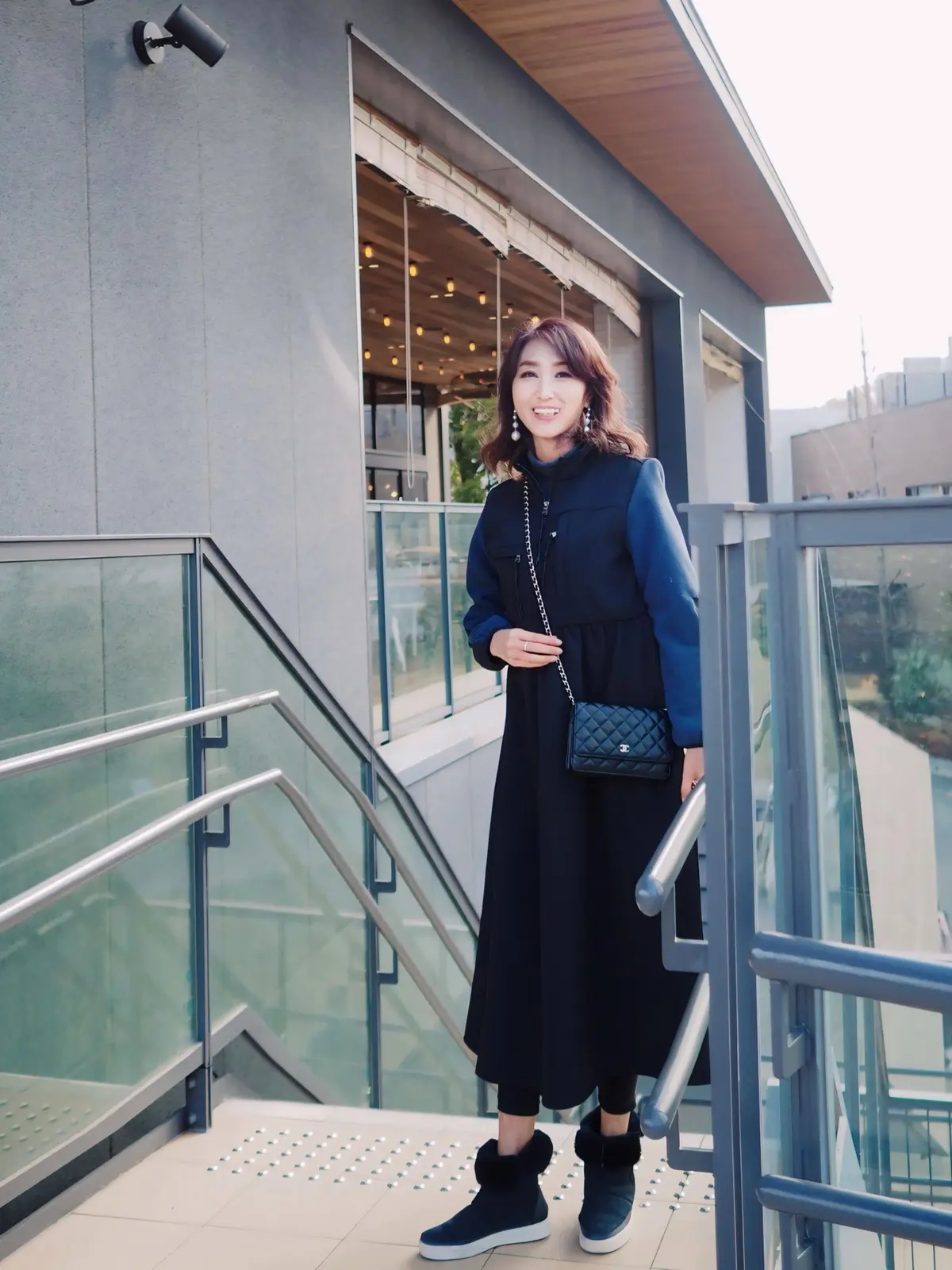 H&M フリースディテールワンピース  ¥6,999