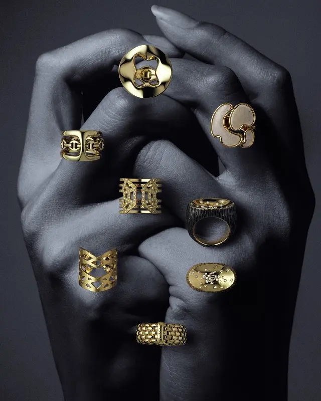 ブランドのフィロソフィーが生んだこだわりのリングは、まさに身に纏まとえるアートピース