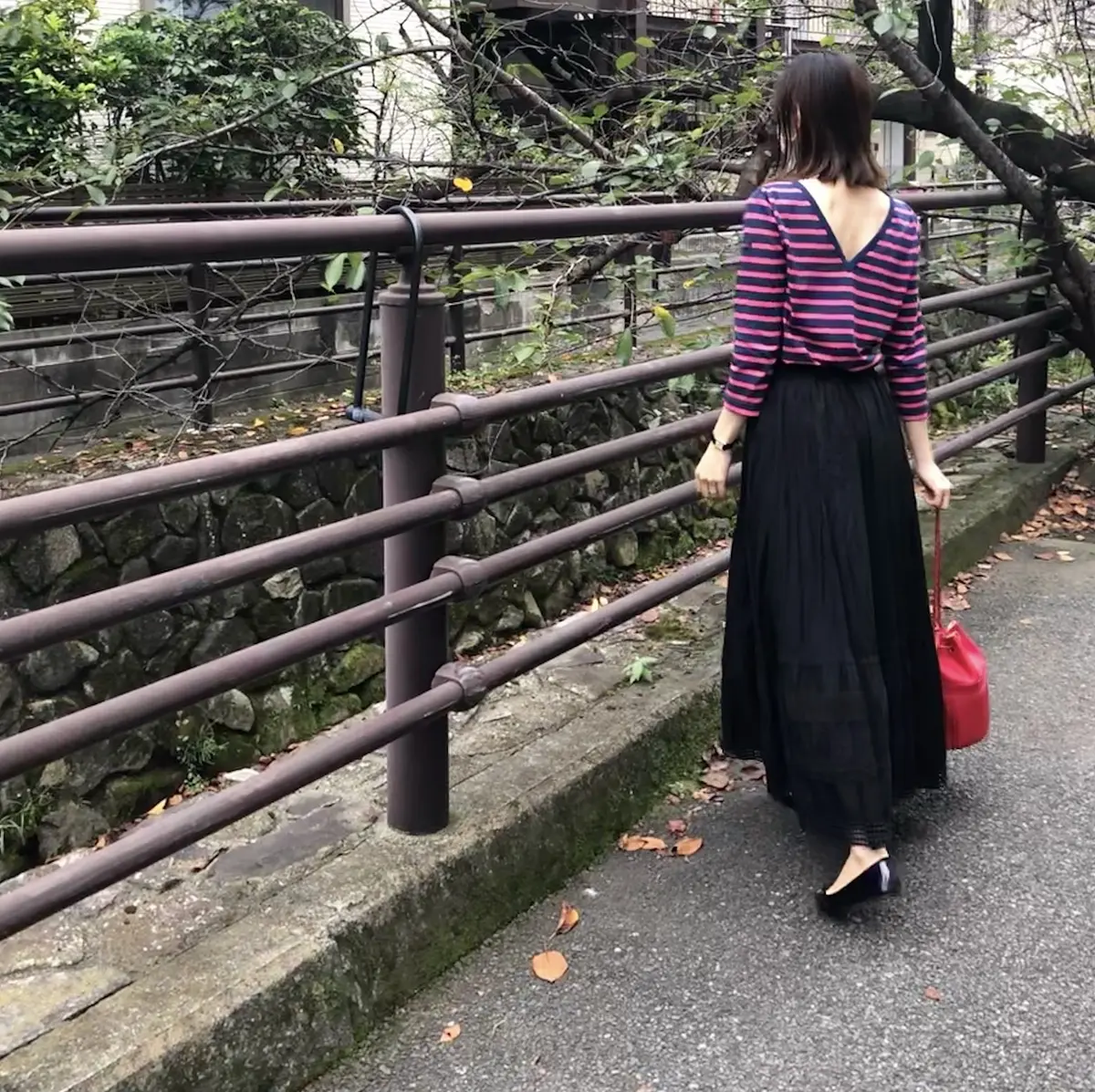 大人の秋色ボーダーコーデ★２styleの画像_2