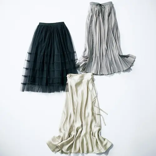 ひらっとロングスカート