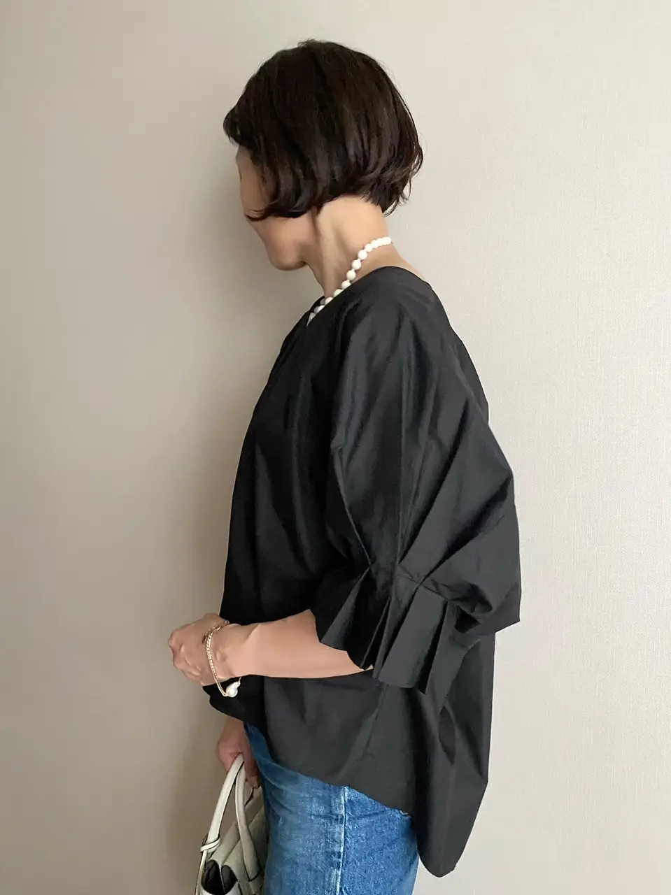 NOLLEY’S バックリボン袖タックブラウス②