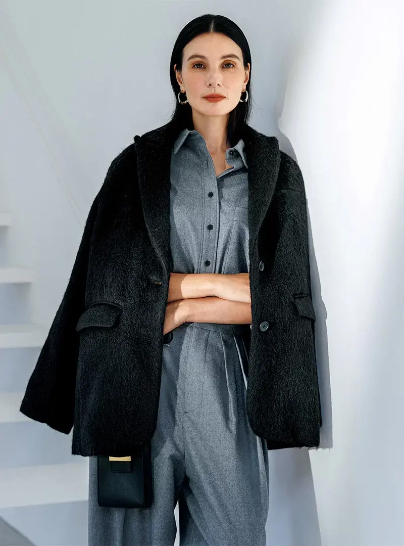  E by éclat （イーバイエクラ）【福田亜矢子さんコラボ】軽量コートジャケット ￥35,200