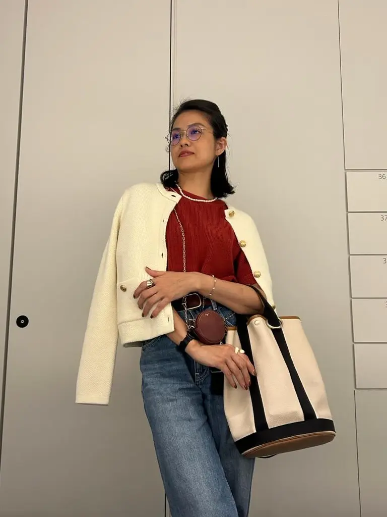 大人可愛い赤ニットのススメ♡の画像_1