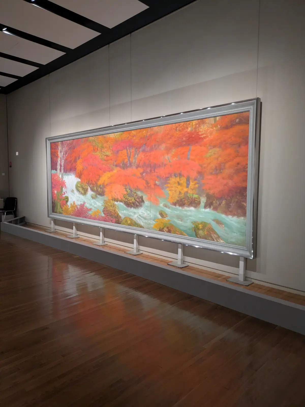 奥田元宋《奥入瀬（秋）》1983年 山種美術館