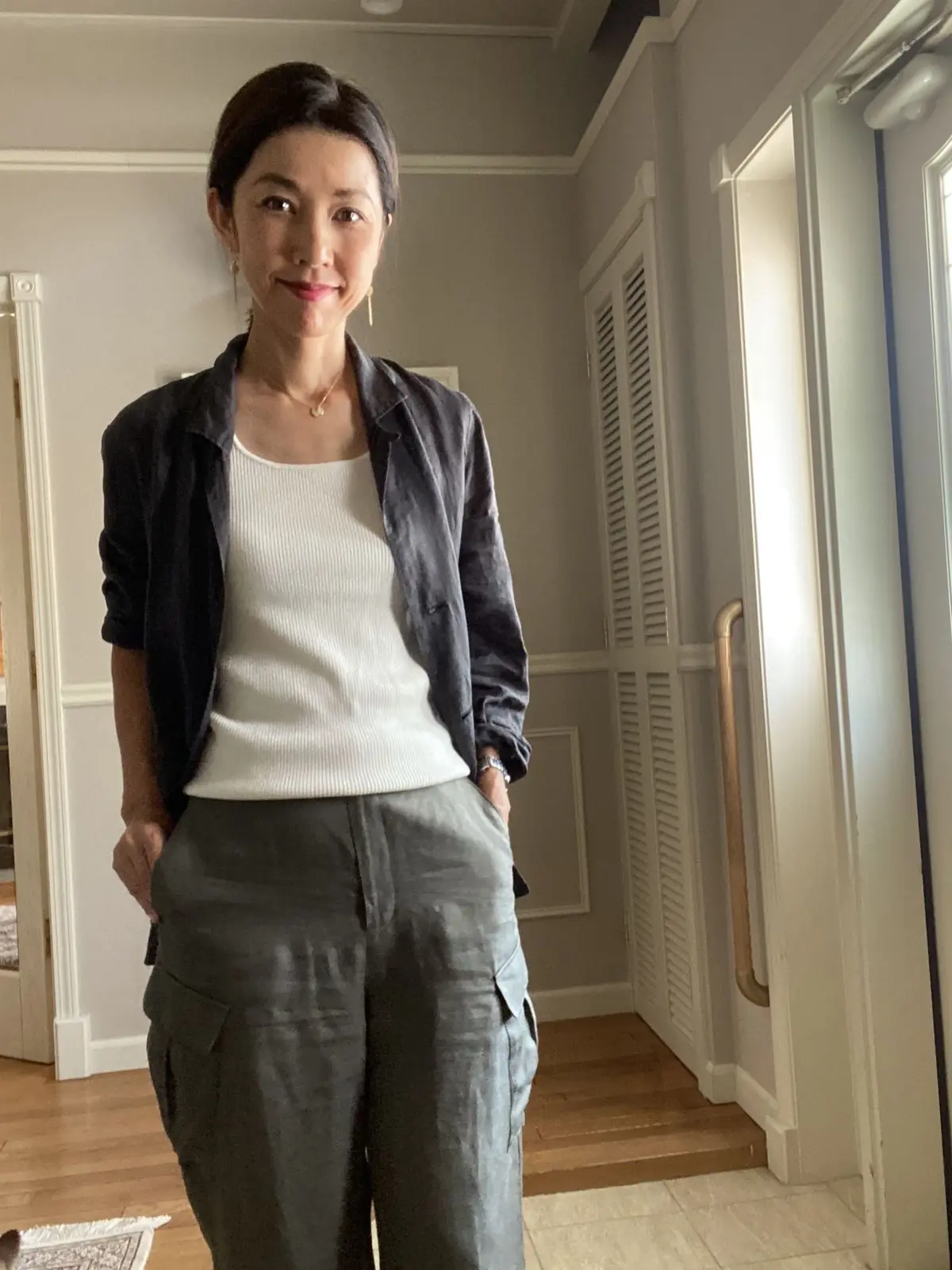 麻のジャケット