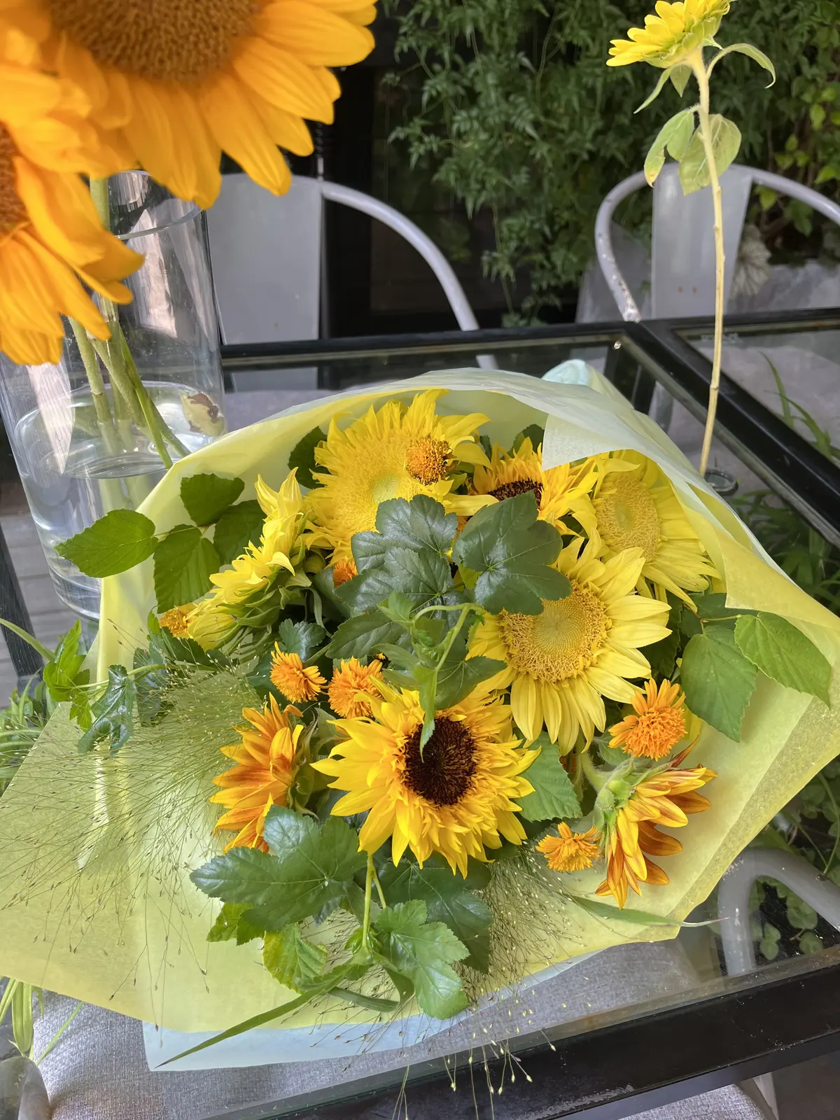 青山でヒマワリを楽しむの画像_8