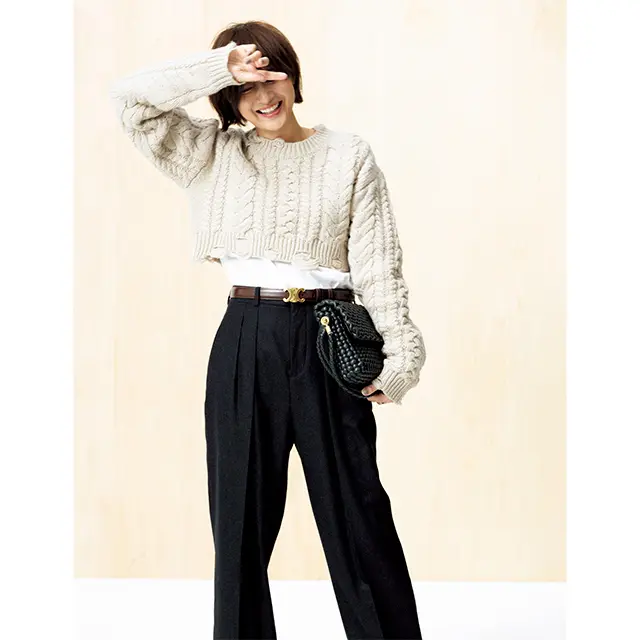 夏のTシャツがわりに、 寒い季節には 〝ロンT〞に頼ります