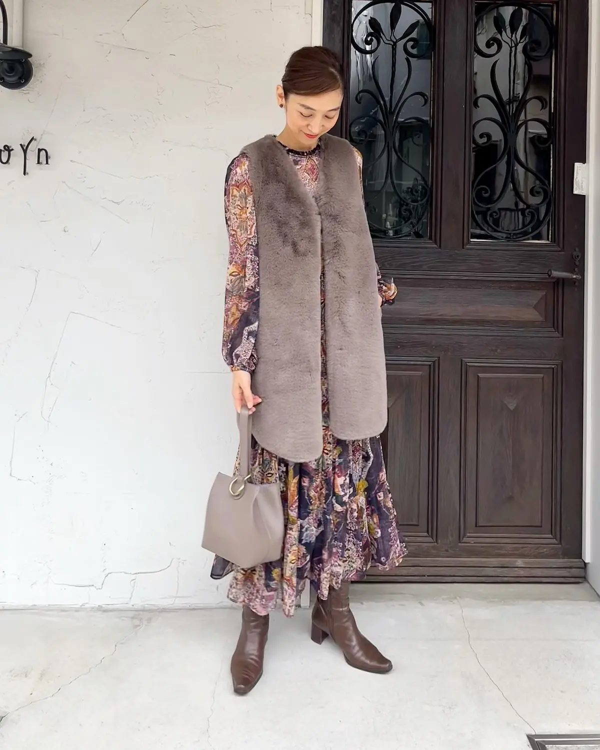 ZARA柄ワンピでホックニー展。の画像_8