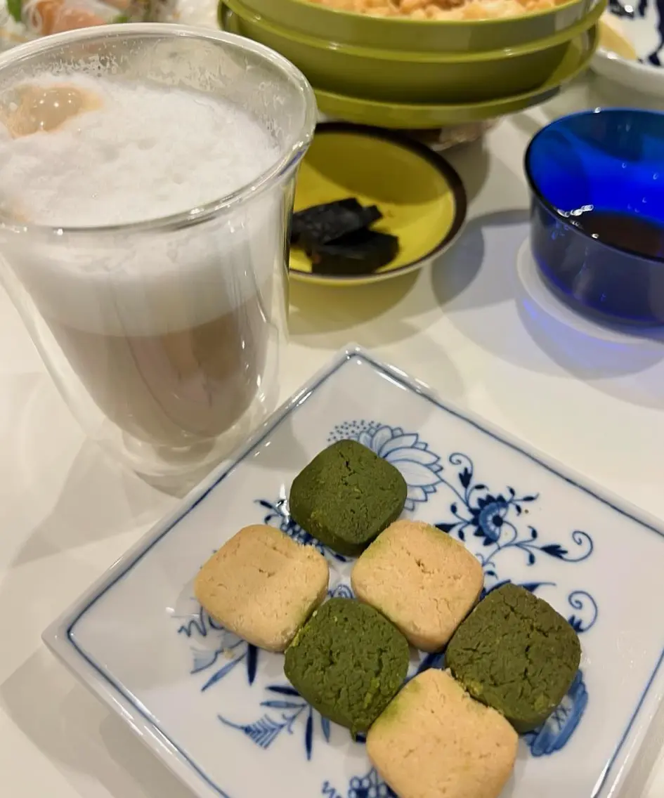 友人のご主人が淹れてくれたカフェラテ